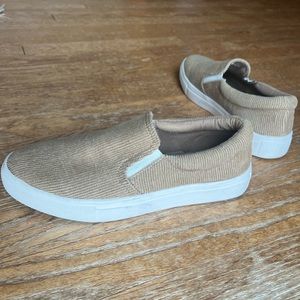 Cord slip on shoes size 7